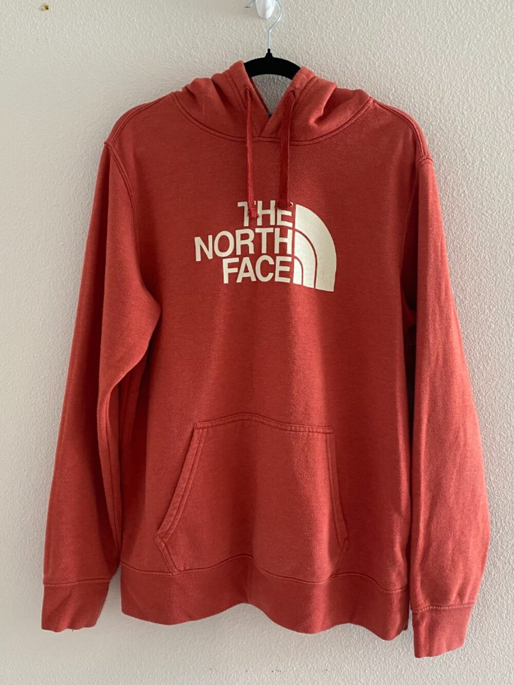 The North Face Drew Peak Big Logo Hoodie Burnt Orange Rust Men's Large